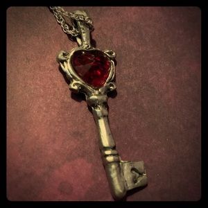 Skeleton key necklace